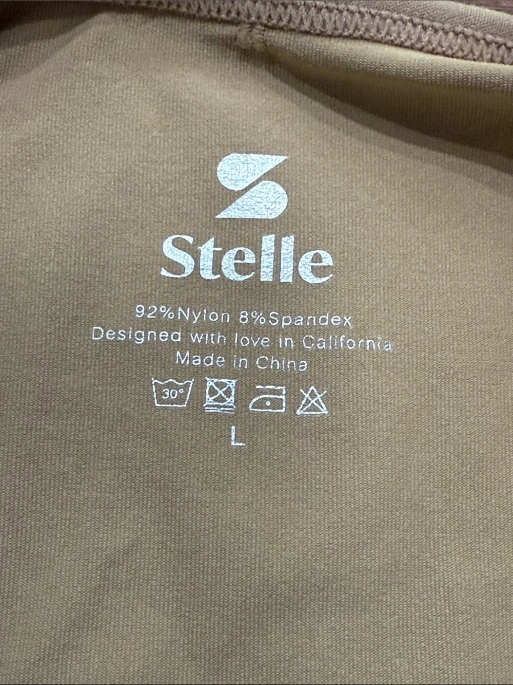 Stelle Girls Nude Camisole Leotard Adjustable Straps - Size L